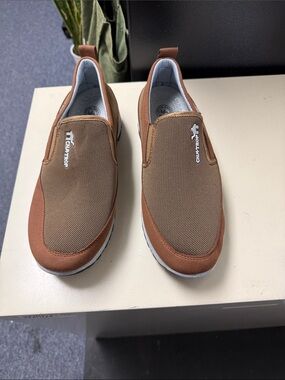 Casual Slip-On Loafers in Brown by